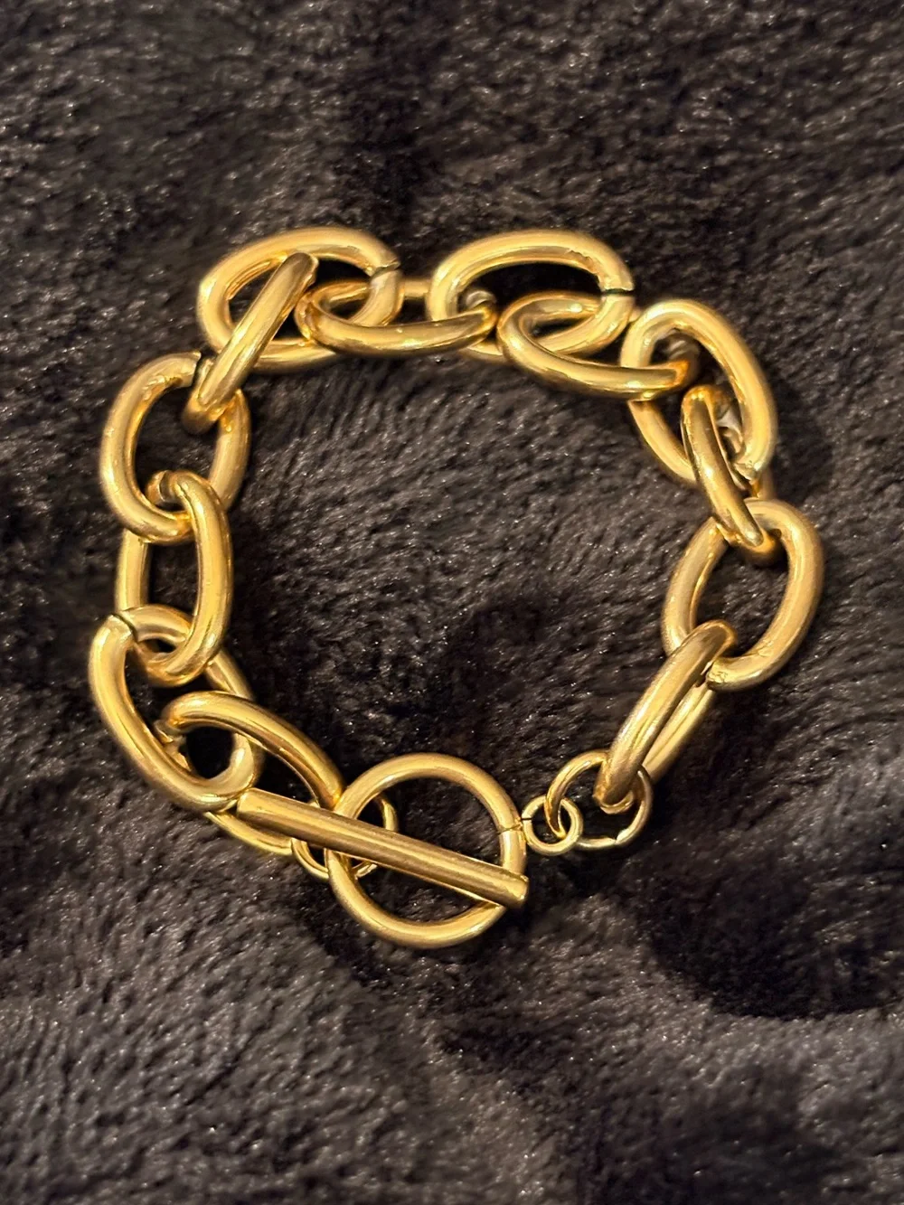 Louise Carter Gold-tone Link Toggle Bracelet